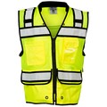 Kishigo 5XL, Lime Class 2 High Performance Surveyors Zipper Vest S5004-5X